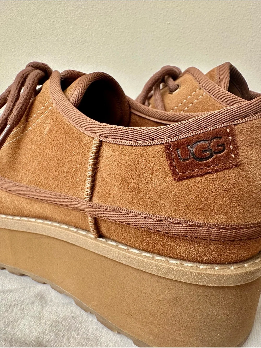 UGG Cityfunc Platform Shoe, Style #1158264, Chestnut, size 8.5